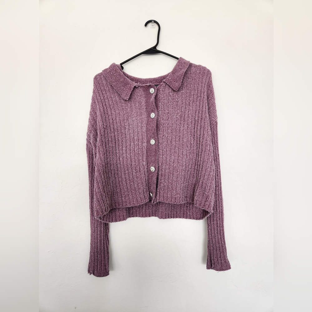 Women's Purple/Mauve Knit Sweater